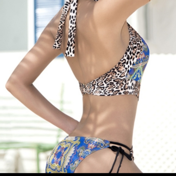 Yandy Leopard Fancy Elegant One Piece Swimsuit - Picture 4 of 5